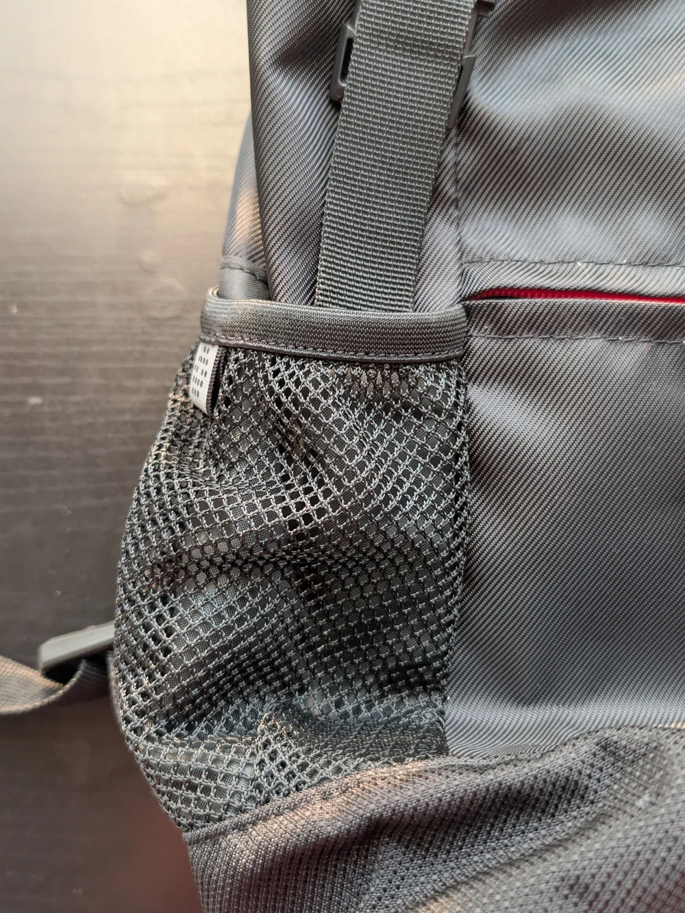 Puma Black Backpack with Drawstring And Red Accent